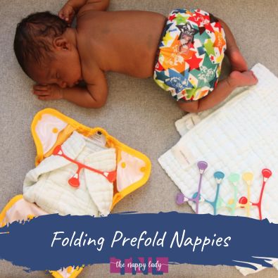 Folding prefold nappies